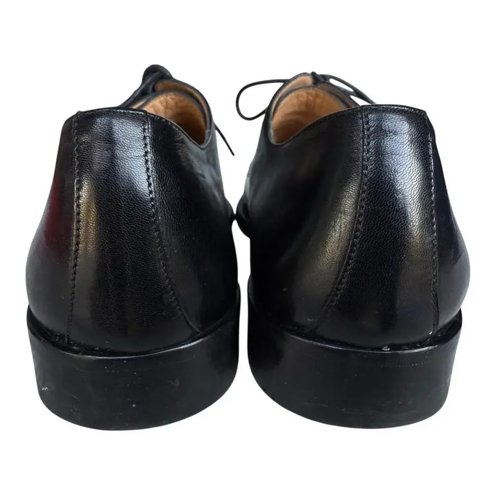 Bruno Magli Bishop Black Leather Dress Oxford Men size 12 M
